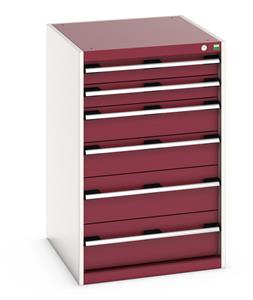 40027027.** Cabinet consists of 2 x 100mm, 2 x 150mm and 2 x 200mm high drawers 100% extension drawer with internal dimensions of 525mm wide x 625mm deep. The drawers...